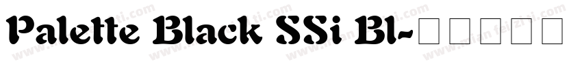 Palette Black SSi Bl字体转换